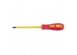 VDE Approved Fully Insulated Plain Slot Screwdriver, 5.5 x 125mm (Display Packed)
