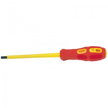 VDE Approved Fully Insulated Plain Slot Screwdriver, 5.5 x 125mm (Sold Loose)