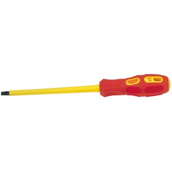 VDE Approved Fully Insulated Plain Slot Screwdriver, 6.5 x 150mm (Sold Loose)