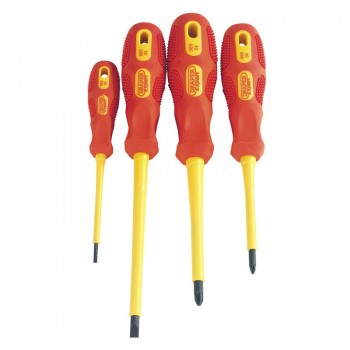 VDE Approved Fully Insulated Screwdriver Set (4 Piece)