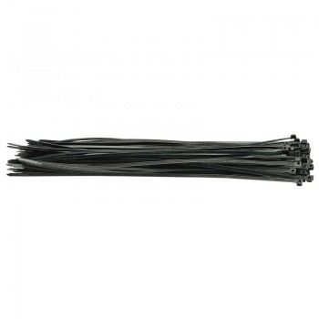 Cable Ties, 4.8 x 400mm, Black (Pack of 100)