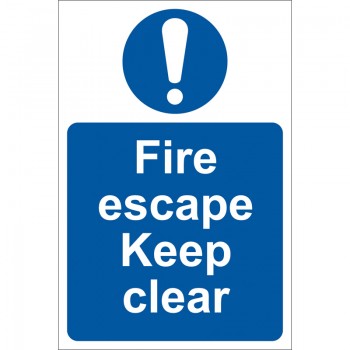 Fire Escape Keep Clear Fire Escape Keep Clear