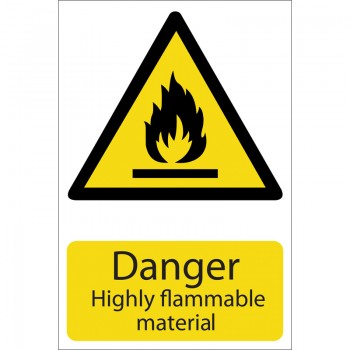 Danger Flammable Material Danger Flammable Material