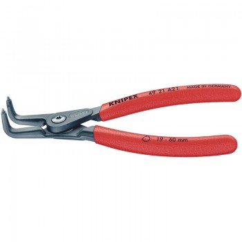 Knipex 49 21 A21 90&deg; External Straight Tip Circlip Pliers, 19 - 60mm Capacity, 165mm