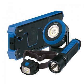 Wireless/USB Rechargeable Lights Kit with Dual Charging Pad