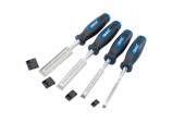 Soft Grip Bevel Edge Wood Chisel Set (4 Piece)