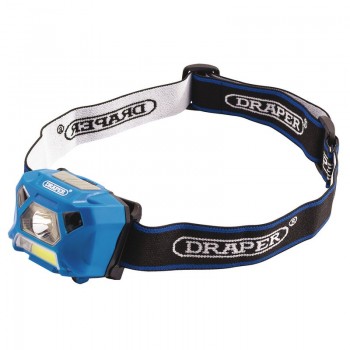 Rechargeable COB & XP-E LED Head Torch, 3W, 200 Lumens