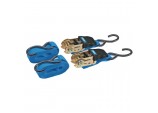 Ratcheting Tie Down Straps, 4.5m x 25mm, 225kg (2 Piece)
