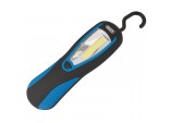 COB LED Work Light with Magnetic Back and Hanging Hook, 3W, 200 Lumens, Blue, 3 x AA Batteries Supplied