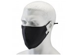 Fabric Reusable Face Masks, Black (Pack of 2)