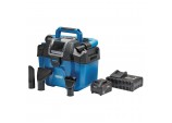 D20 20V Wet and Dry Vacuum Cleaner, 1 x 4.0Ah Battery, 1 x Fast Charger