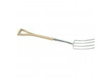 Draper Heritage Stainless Steel Digging Fork with Ash Handle