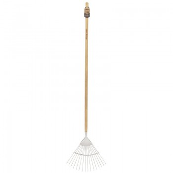 Draper Heritage Stainless Steel Lawn Rake with Ash Handle Draper Heritage Stainless Steel Lawn Rake with Ash Handle